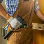 정비사, 수제 정원 가꾸기, 자동차 수리점 작업복을 위한 맞춤 로고가 새겨진 미국식 두꺼운 캔버스 남성용 앞치마 - 이미지 2