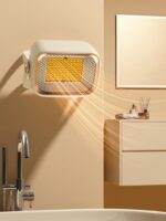 히터 소형 홈 오피스 데스크탑 욕실 벽면 장착 아기 욕조 욕실 소형 태양 히터 - 이미지 5