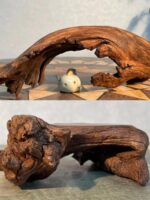 침몰한 나무 거북이 일광욕 플랫폼 깊은 물 일광욕 플랫폼 수족관 조경 도마뱀 수염도마뱀 아치 다리 나무를 피하기 위한 높은 수위 등반 플랫폼 - 이미지 3