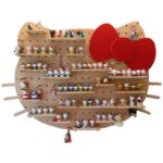 견고한 목재 천공 보드 맞춤형 고양이 디스플레이 스탠드 천공 보드 장식품 보석 스탠드 수제 디스플레이 벽 디스플레이 스탠드 - 이미지 5