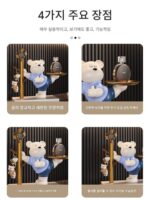 일본식 창의적 폭력적인 곰 열쇠 현관 보관 장식품 및 새 집으로 이사할 때 사용할 수 있는 가정용 데스크탑 액세서리 선물 - 이미지 2