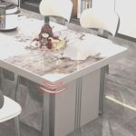 심플 불가리 협상 테이블 다이닝 사이드보드 이동식 미니멀리스트 아일랜드 테이블 다이닝 테이블 가이드 테이블 로그 신규 스타일 조합 - 이미지 3