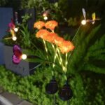 태양열 벌집 랜턴 5개 헤드 시뮬레이션 나비 벌집 꽃 플러그인 램프 야외 안뜰 정원 장식용 잔디 램프 - 이미지 2