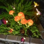 태양열 벌집 랜턴 5개 헤드 시뮬레이션 나비 벌집 꽃 플러그인 램프 야외 안뜰 정원 장식용 잔디 램프 - 이미지 4