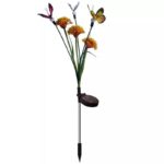 태양열 벌집 랜턴 5개 헤드 시뮬레이션 나비 벌집 꽃 플러그인 램프 야외 안뜰 정원 장식용 잔디 램프 - 이미지 5