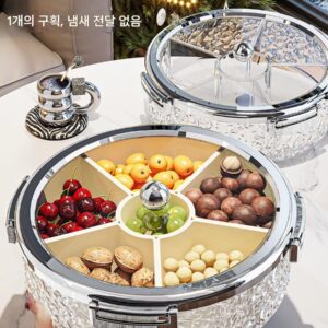 일본식 가벼운 고급 밀폐형 말린 과일 접시 거실 커피 테이블 홈 간식 멜론 씨앗 견과류 놓기 접시 과일 접시 사탕 상자