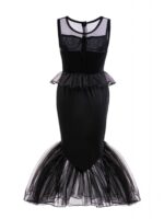 여자아이 호러 인어 해골 드레스 할로윈 파티 의상 코스프레 의상 무대 공연 의상 - 이미지 4