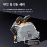 Saw Source 트랙 톱 선형 가이드 석고 보드 V-홈 브러시리스 무진동 휴대용 다각도 절단 패널 톱 - 이미지 2