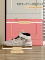 신발장 홈 도어 복도 외부 운동화 및 부츠 보관 캐비닛 홈 통합 벽걸이 다층 신발장 무료 설치 - 이미지 2