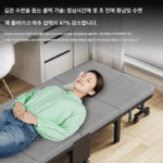 고급 접이식 침대 홈 낮잠 싱글 침대 리클라이너 간편 휴대용 사무실 점심 휴식 유물 - 이미지 3