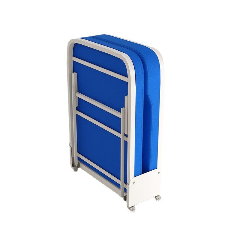 main_870621885787_0 싱글 접이식 침대 가정용 싱글 PU 두꺼워진 사무실 점심시간 접이식 침대 의료용 휴대용 병원 동반 침대 - 이미지 1