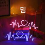 하트비트 백패널 네온 라이트 인터넷 유명인 벽걸이 LED 라이트 사랑 심볼 크리에이티브 룸 레이아웃 야간 조명 장식 조명 - 이미지 3
