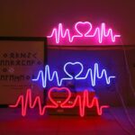 하트비트 백패널 네온 라이트 인터넷 유명인 벽걸이 LED 라이트 사랑 심볼 크리에이티브 룸 레이아웃 야간 조명 장식 조명 - 이미지 4
