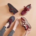 여성용 두꺼운 밑창 아빠 신발 2025년 봄 신스타일 소형 Ankola 레드 다재다능한 캐주얼 스포츠 Forrest Gump 신발 - 이미지 3