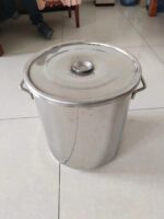 304/316 스테인리스 스틸 스트레이트 배럴 캔틴 배럴 수프 배럴 화학 상업용 커버 포함 더블 바텀 스테인리스 스틸 배럴 도매