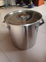 304/316 스테인리스 스틸 스트레이트 배럴 캔틴 배럴 수프 배럴 화학 상업용 커버 포함 더블 바텀 스테인리스 스틸 배럴 도매 - 이미지 2