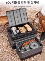 독일 세이코 보관함 야외 보관함 두꺼워진 차량 보관함 접이식 물고기 낚시함 낚시함 - 이미지 4