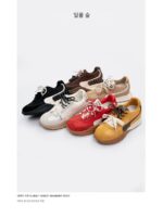 선셋 포레스트 더블 레이스 두꺼운 밑창 덱슨 슈즈 여성용 2025년 봄 신스타일 높이감 있는 포레스트 검프 슈즈 올매치 화이트 슈즈 - 이미지 4