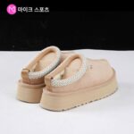 UGG W TAZZ 편안하고 다용도 두꺼운 밑창 여성용 슬리퍼 레이지 슈즈 스노우 부츠 1122553-SAN - 이미지 2