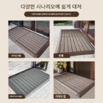 2025 야외 현관문 미끄럼 방지 방수 방오 가정용 및 상업용 카펫 고급 마찰 바닥 매트 - 이미지 4