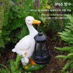 태양광 장식 조명 야외 안뜰 시뮬레이션 창의적 오리 동물 조명 정원 마당 장식 방수 야간 조명 - 이미지 4