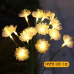 새로운 태양열 정원 조명 야외 방수 잔디 조명 정원 빌라 마당 장식 광섬유 벚꽃 분위기 조명 - 이미지 3