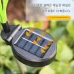 새로운 태양열 정원 조명 야외 방수 잔디 조명 정원 빌라 마당 장식 광섬유 벚꽃 분위기 조명 - 이미지 4