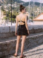 atlanticbeach2025 새로운 원피스 수영복 여성 아름다운 휴가 슬링 케이크 스커트 스타일 온천 수영복 - 이미지 5