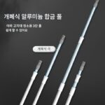 매우 긴 손잡이와 접을 수 있는 막대가 있는 유리 닦는 도구 상인 세척 특수 도구 외부 창문 닦기 - 이미지 5