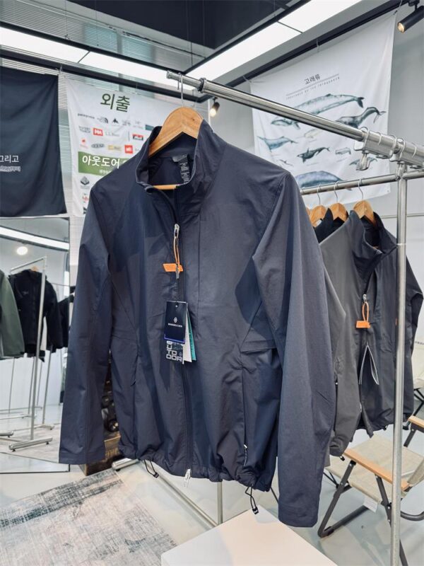 루루 플랫 교체용 스크래치 방지 내마모성 발수 남성 스포츠 아웃도어 레저 통근 스탠드 칼라 재킷 소프트 쉘 재킷