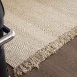스위스 거실 천연 황마 카펫 코튼 리넨 바닥 매트 리넨 손으로 짠 소파 커피 테이블 매트 심플한 침실 - 이미지 2