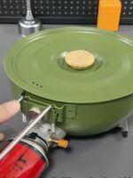 카쉴레 다기능 야외용 올인원 냄비 야외 캠핑 피크닉 냄비 가스 냄비 야외 요리 및 요리 유물 - 이미지 3