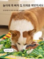 고양이와 개 사료 보관 매트 반려동물 냄새 맡는 매트 교육용 장난감 냄새 맡는 담요로 에너지 소모 및 지루함 해소, 변조 방지 홈 - 이미지 2