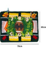 고양이와 개 사료 보관 매트 반려동물 냄새 맡는 매트 교육용 장난감 냄새 맡는 담요로 에너지 소모 및 지루함 해소, 변조 방지 홈 - 이미지 5