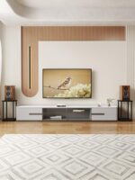 오디오 스탠드 스피커 스탠드 데스크탑 스피커 베이스 높이 조절 패드 플로어 스탠드 베이스 스탠드 서브우퍼 - 이미지 4