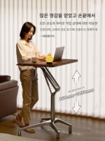 공압 리프팅 컴퓨터 테이블 스탠딩 워크벤치 홈 필기용 책상 소형 노트북 이동식 책상 - 이미지 2