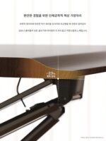 공압 리프팅 컴퓨터 테이블 스탠딩 워크벤치 홈 필기용 책상 소형 노트북 이동식 책상 - 이미지 5