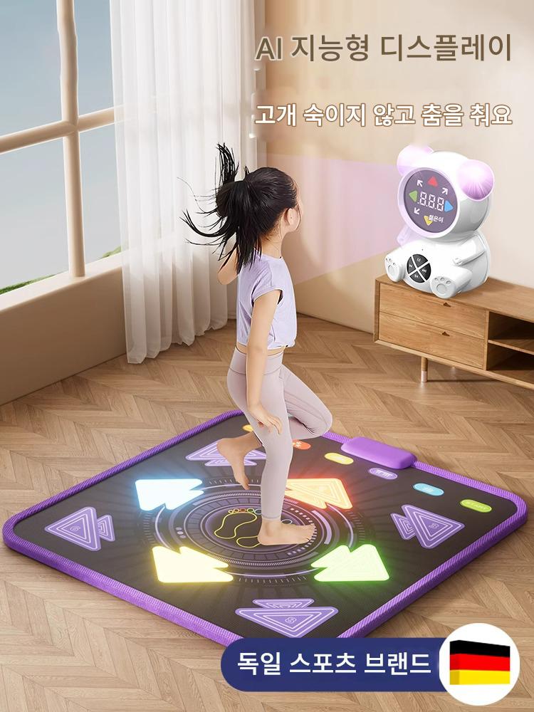 main_903966028287_0 TV 없는 어린이를 위한 음악 댄스 담요, 스포츠 블루투스 무선 홈 실내 특수 담요, 여아 및 어린이용 - 이미지 1