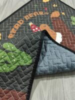 북유럽 만화 바닥 매트 순면 퀼팅 침실 바닥 매트 미끄럼 방지 주방 흡수 매트 세탁기 세탁 가능 반려동물 매트 카펫 - 이미지 4