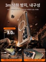 삼성 S25Ultra 휴대폰 케이스에 적합한 EARY 호두나무 원목 프레임리스 자석 브라켓 포함 Galaxy S24u 원목 쉘 고급 원목 무늬 새 S25u 특수 보호 커버 - 이미지 4