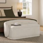 침실 침대 옆 침대 옆 벤치 수납 수납 벤치 소파 식당 의자 식탁 벤치 긴 벤치 홈 작은 아파트 - 이미지 3