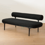 북유럽풍의 가벼운 고급 레스토랑 식탁 의자 심플 모던 거실 홈 등받이 더블 3개 소형 아파트 등받이 벤치 벤치 - 이미지 2