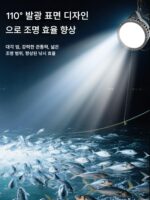 LED 물고기 유인등 탐조등 무선 간섭 방지 야외 방수 물고기 유인등 바다 낚시등 오징어 배 1000W - 이미지 2