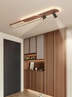 복도 조명 심플한 원목 무늬 롱 스포트라이트 거실 천장 조명 입구 탈의실 조용한 고대 스타일