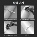 스테인리스 스틸 케이블 타이 플라이어 자동 잠금 조임기 스트래핑 머신 편리한 조임 도구 케이블 바인딩 자동 케이블 타이 건 - 이미지 4