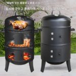 가정용 바베큐 걸이형 스토브 흡연기 숯불 바베큐 스토브 구운 닭고기와 오리 훈제 베이컨 소시지 통 훈제 생선 구운 고구마 통 - 이미지 2