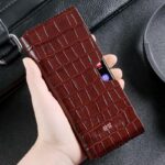 삼성 갤럭시 Z 폴드7 정품 가죽 W25 폰 케이스 폴드6 폴딩 스크린 W24 오리지널 쉘 폴드5 폰 케이스 W23 소가죽 W22 폰 가방 폴드4/3 수평 - 이미지 4