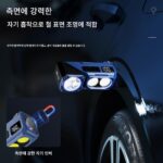 야외 유도 강력한 조명 헤드램프 낚시 전용 충전식 헤드 마운트 야간 낚시 조명 하이킹 긴 배터리 수명 - 이미지 4