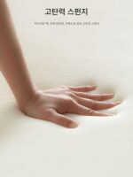 크림 스타일 원목 소파 스툴 회전식 로우 스툴 등받이 조명 고급 고급 소형 스툴 거실 원형 스툴 소형 의자 - 이미지 3