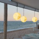 태양열 실외 달 샹들리에 방수 실외 빌라 정원 안뜰 파빌리온 조명 분위기 조명 달 장식 조명 - 이미지 2